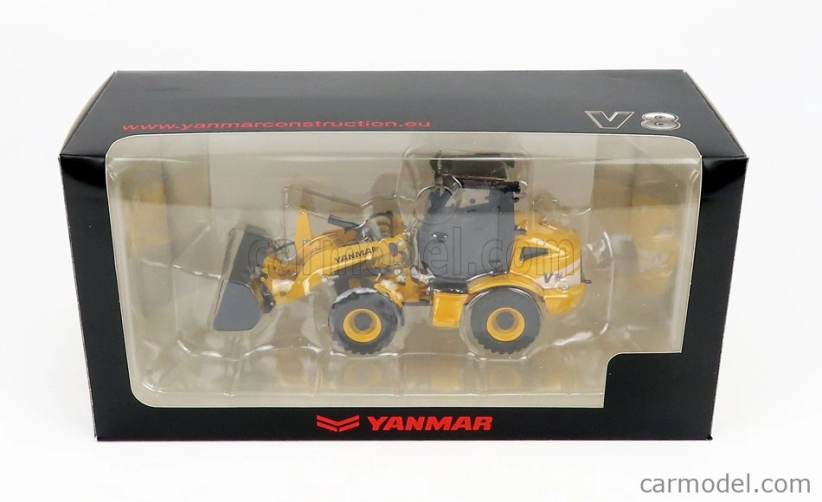 Ros-model Yanmar V8 Ruspa Gommata - Tractor Scraper 1:32 Žlutá Šedá