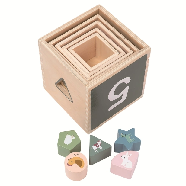 2Kids Toys Skládací věž z kostek Farma