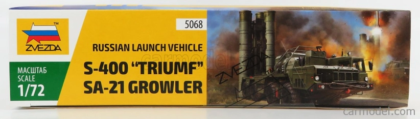 Zvezda ZIL S-400 Triumf Sa-21 Growler Truck 8x8 4-assi Lancia Missili 1959 1:72 /