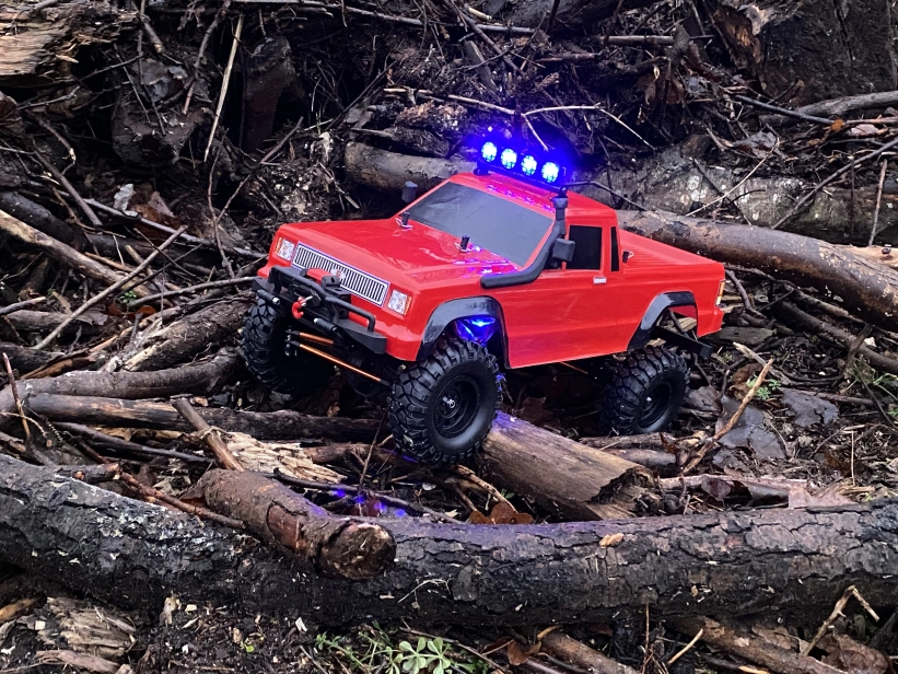 RC auto DF-4S Crawler XL 313mm Edition, červená