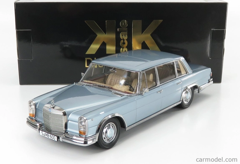 Kk-scale Mercedes benz S-class 600 Pullman (w100) 1963 1:18 Světle Modrá Met