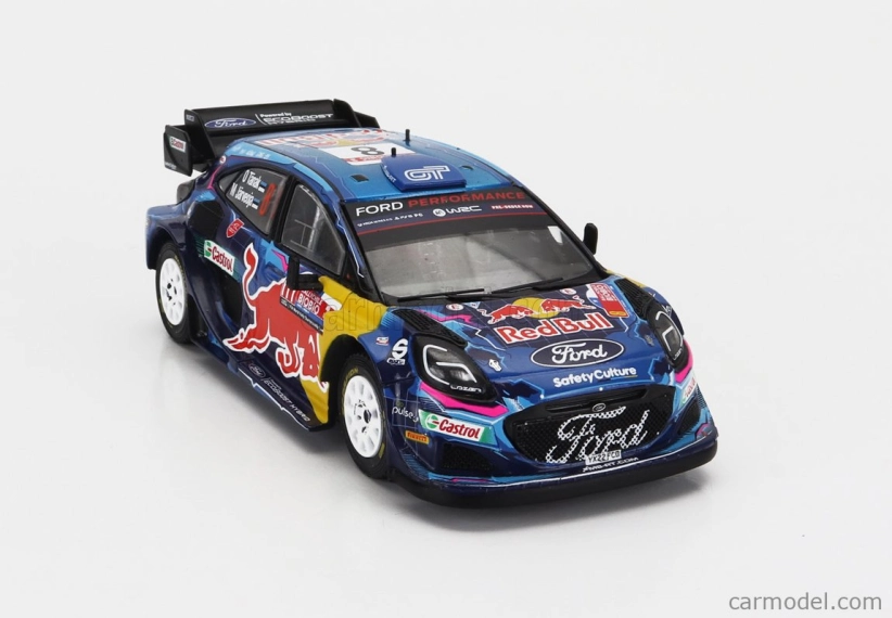 Ixo-models Ford england Puma Rally1 Red Bull Team M-sport Ford Wrt N 8 Winner Rally Chile 2023 Ott Tanak - Martin Jarveoja 1:43 Modrá Černá