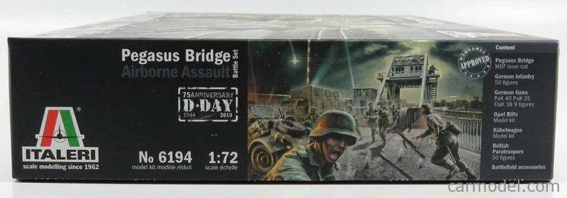 Italeri Príslušenstvo Vojnová bojová súprava Pegasus Bridge Airborne Assault - 75. výročie D-day 1944-2019 1:72 /