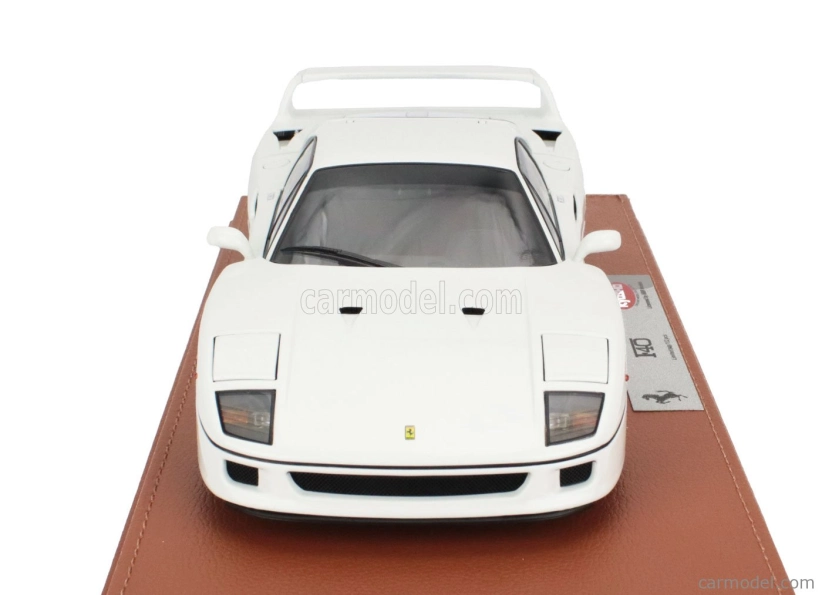 Bbr-models Ferrari F40 1987 - Con Vetrina - With Showcase 1:18 Bianco Avus - Bílá