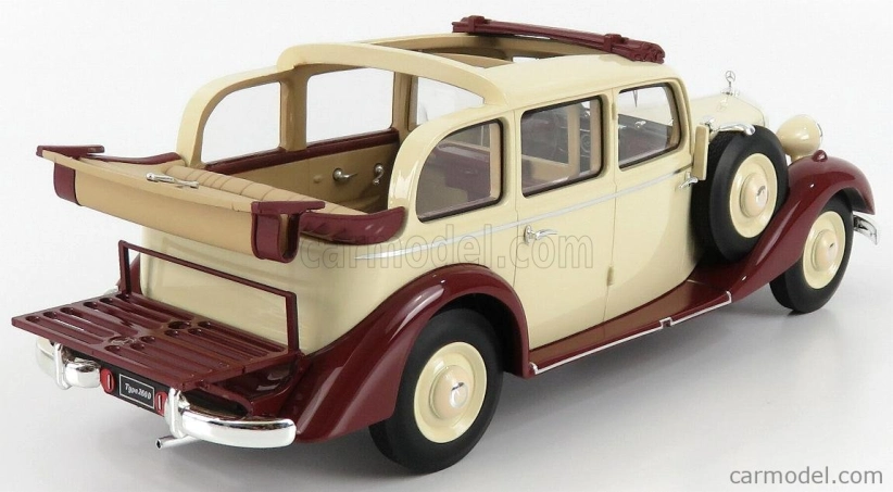 Triple9 Mercedes benz 260d Pullman Landaulet Semiconvertible Open 1936 1:18 Bílá Červená