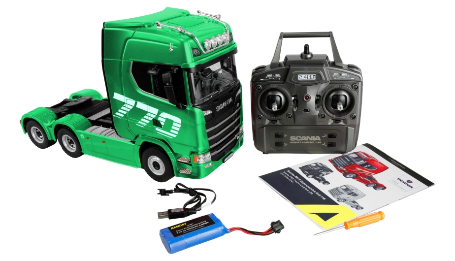 RC ťahač Scania 770 6x4 1:18 RTR, zelená