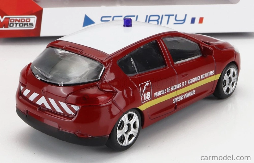 Mondomotors Renault Megane Sapeurs Pompiers 2012 1:43 Červená Bílá