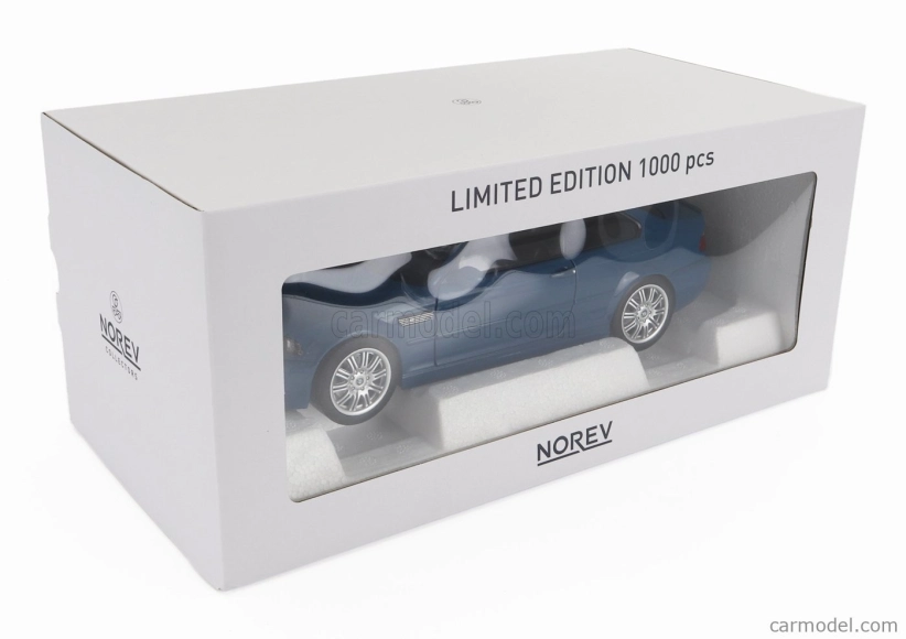 Norev BMW radu 3 M3 (e46) Coupe 2000 1:18 Modrá