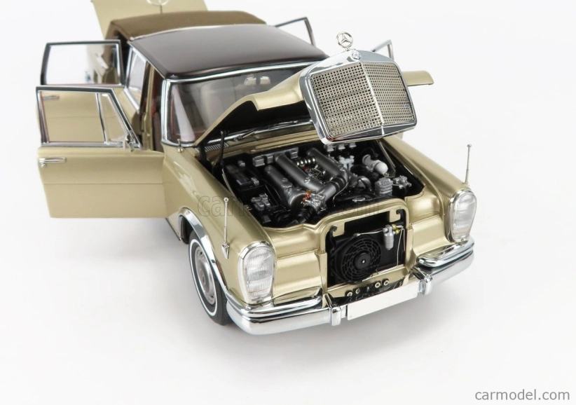 Cmc Mercedes benz S-class 600 Pullman (w100) Landaulet Soft-top Semiconvertible 1972 1:18 Gold Met