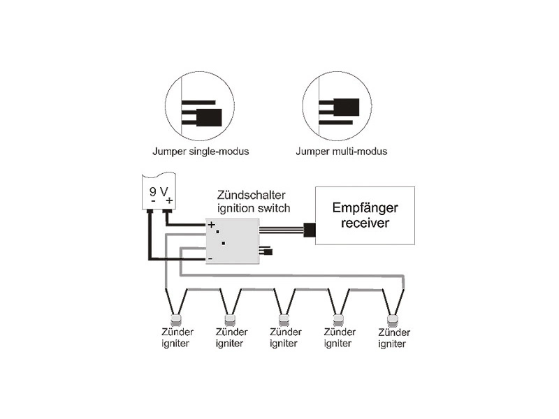 Klíma RC elektronický odpaľovač rakiet