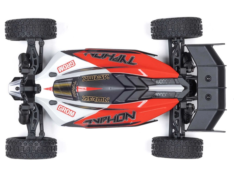 RC auto Arrma Typhon Grom 1:18 4WD Smart RTR, červené