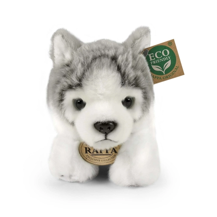 Rappa Plyšový pes husky ležiaci 20 cm ECO-FRIENDLY