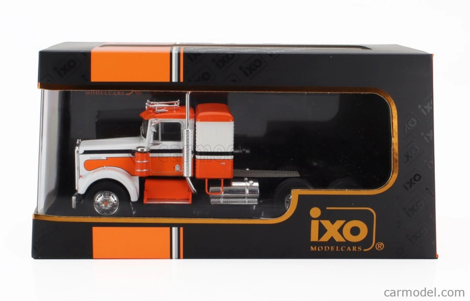 Ixo-models Kenworth W925 Tractor Truck 3-assi 1970 1:43 oranžová biela