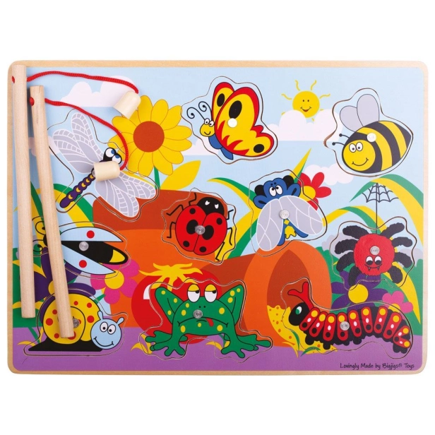 Bigjigs Toys Drevený lapač hmyzu