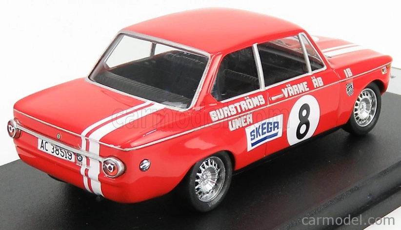 Trofeu BMW 2002 Ti N 8 Rally Mantorp Park 1970 I.burstrom 1:43 Red