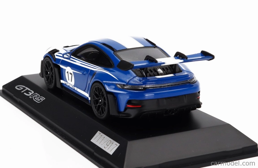 Spark-model Porsche 911 992 Gt3 Rs N 17 Racing Coupe 2023 1:43 Blue White