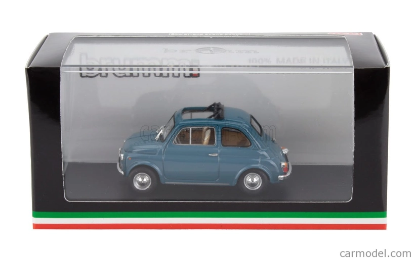 Brumm Fiat 500f Tetto Aperto - Open 1965 1:43 Modré Médium