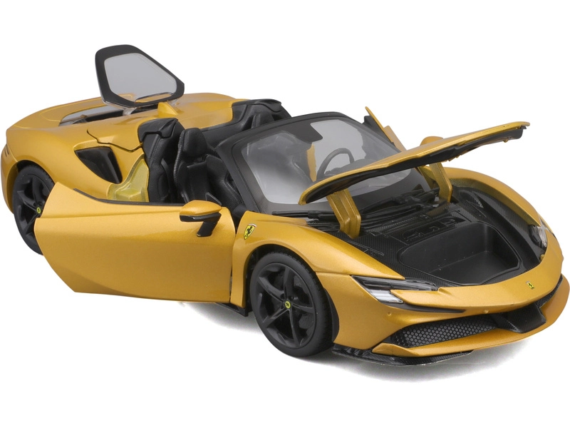 Bburago Ferrari SF90 Spider 1:18 žlutá metalíza