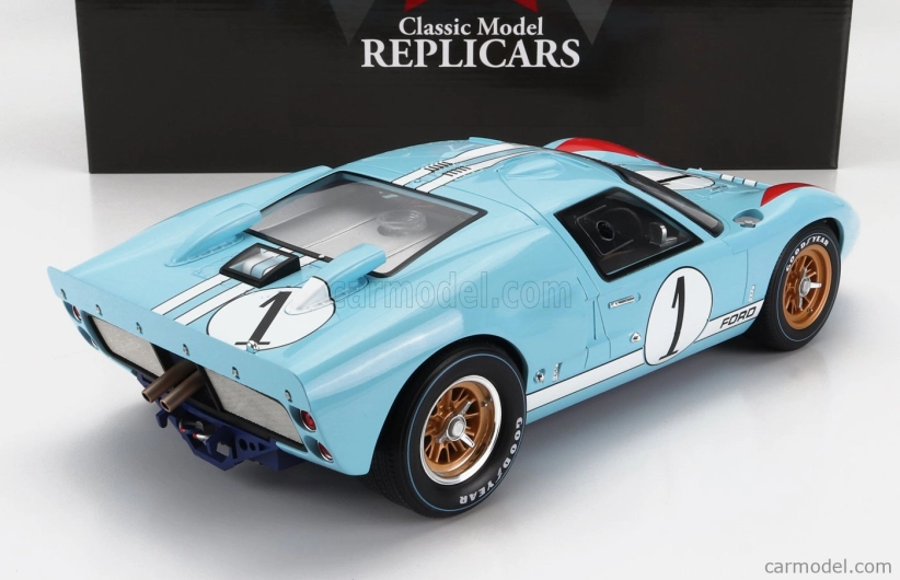 Cmr Ford usa Gt40 Mkii 7.0l V8 Team Shelby American Inc. N 1 1:12, světle modrá