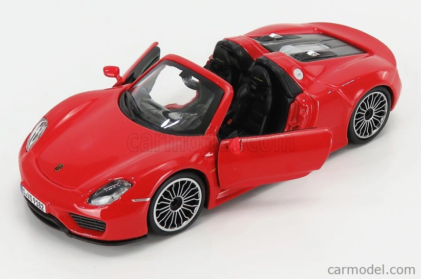 Bburago Plus Porsche 918 Spyder 1:24 červená