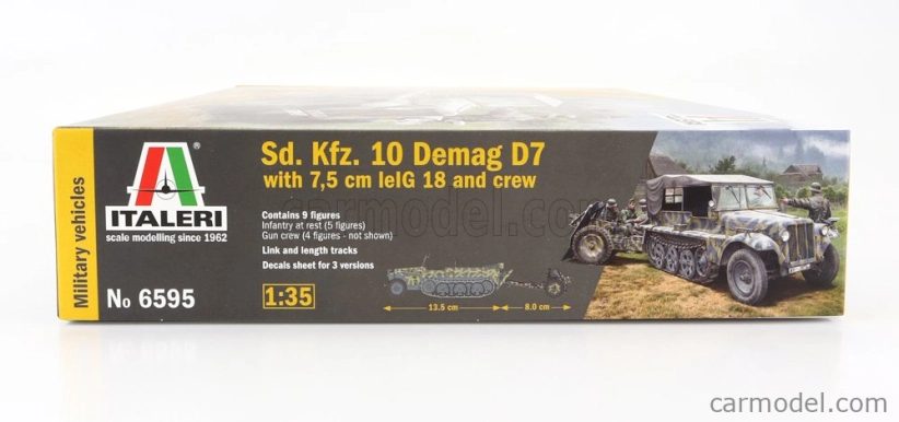 Italeri Tank 10 Demag D7 Truck Cingolato Military 1945 1:35 /
