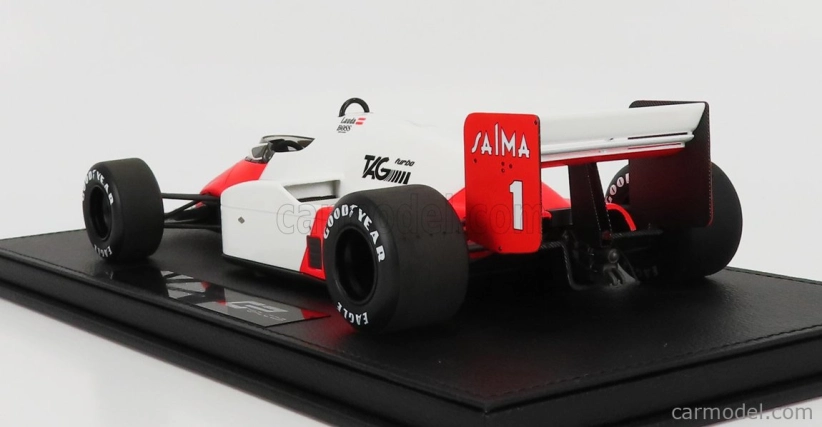 Gp-repliky Mclaren F1 Mp4/2b N 1 Sezóna 1985 Niki Lauda - Con Vetrina - S vitrínou 1:18 Bielo-červená