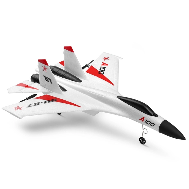 RC letadlo SU-27, bílá