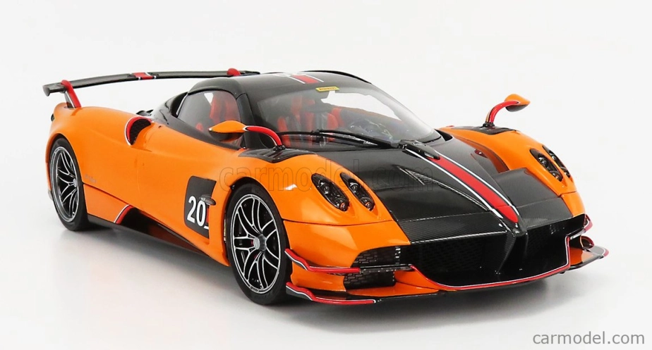 LCD model Pagani Huayra Bc Roadster N 20 2017 1:18 Orange Black