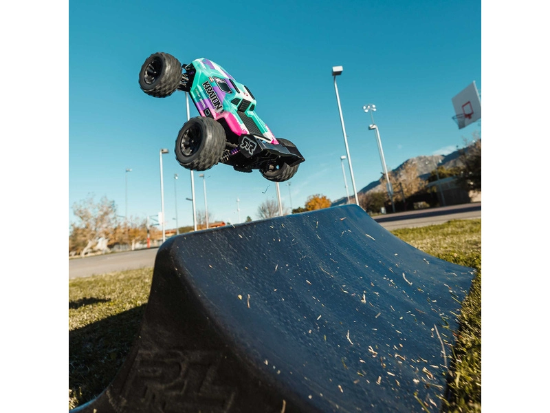 Arrma Mini Kraton 3S DSC BLX 1:16 4WD RTR tyrkysová/růžová