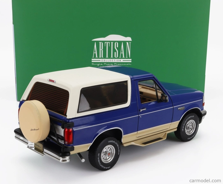 Greenlight Ford usa Bronco Eddie Bauer Edition 1996 1:18 Modrá Bílá