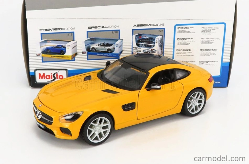 Maisto Mercedes benz Gt-s Amg (c190) 2014 1:24 žltá