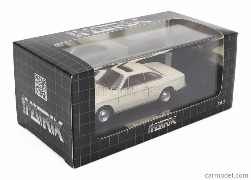 Modely v mierke Matrix BMW 1602 Baur Coupe 1967 1:43 Cream