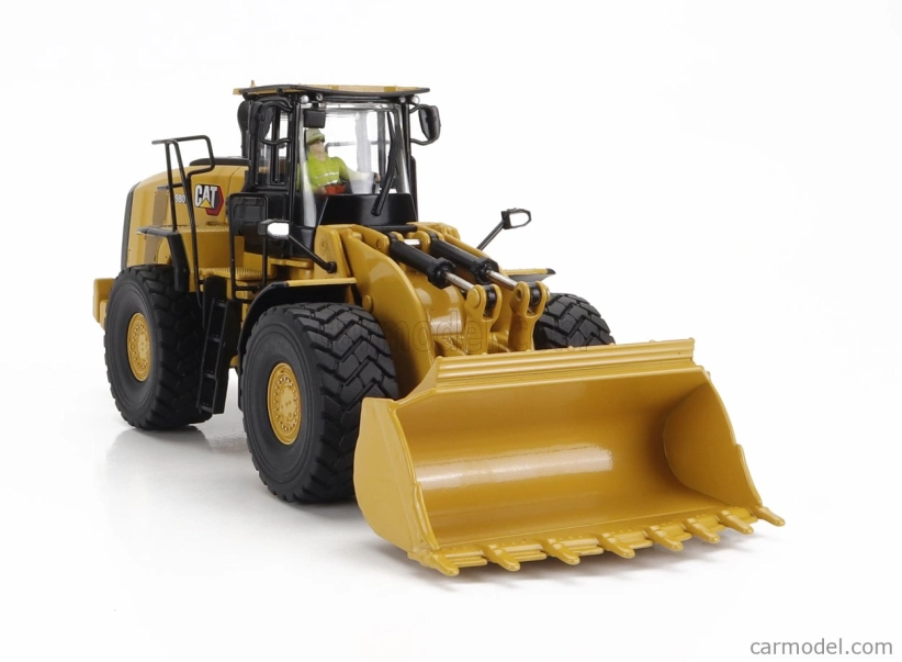 Dm-models Caterpillar Cat980 Ruspa Gommata - Scraper Tractor Wheel Loader 1:50 Žlutá Černá