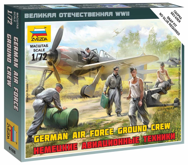 Zvezda figurky German airforce ground crew (1:72)