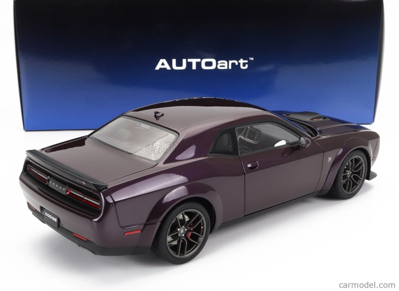 Autoart Dodge Challenger R/t Scat Pack Widebody 2022 1:18 Hellraisin Purple
