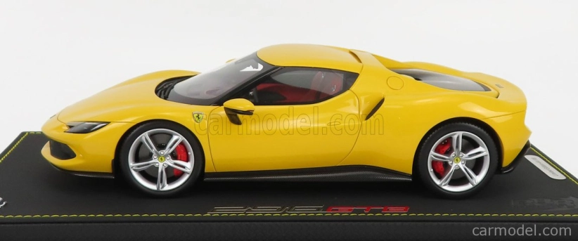 Bbr-models Ferrari 296 Gtb Hybrid 830hp V6 2021 - Con Vetrina - S vitrínou 1:18 Giallo Modena - žltá
