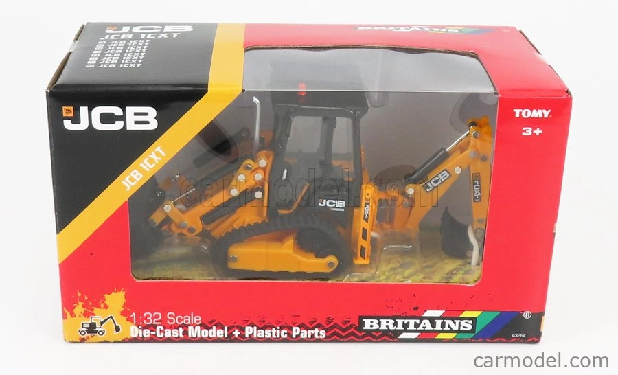 Britains JCB 1 Cxt Cingolato Tractor 2017 - rýpadlo 1:32 žltá čierna