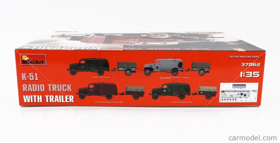 Miniart Chevrolet K-51 Radio Truck s prívesom Vojenský 1951 1:35 /