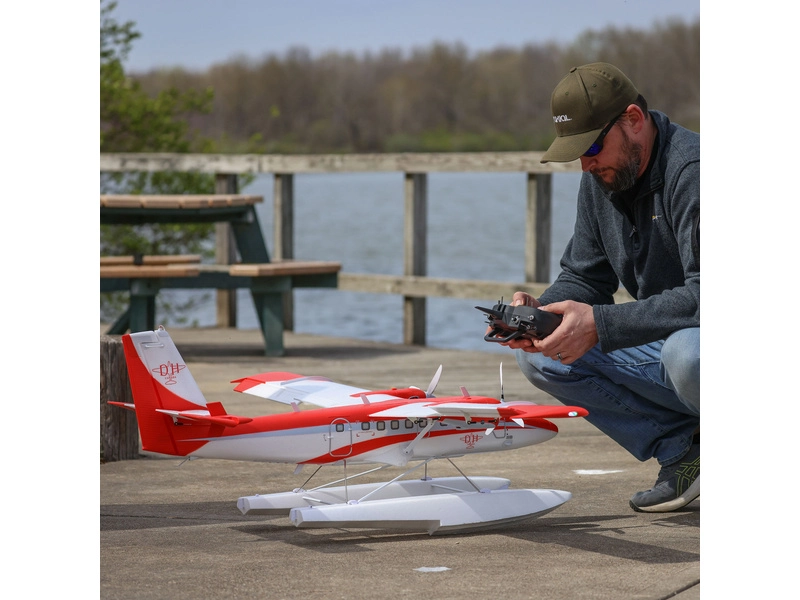 RC lietadlo E-flite DHC-6 Twin Otter 1.4m PNP, plováky