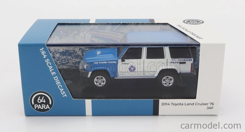 Paragon-models Toyota Land Cruiser 76 Jaf Japan Automobile Federation 2017 1:64 Modrá Bílá