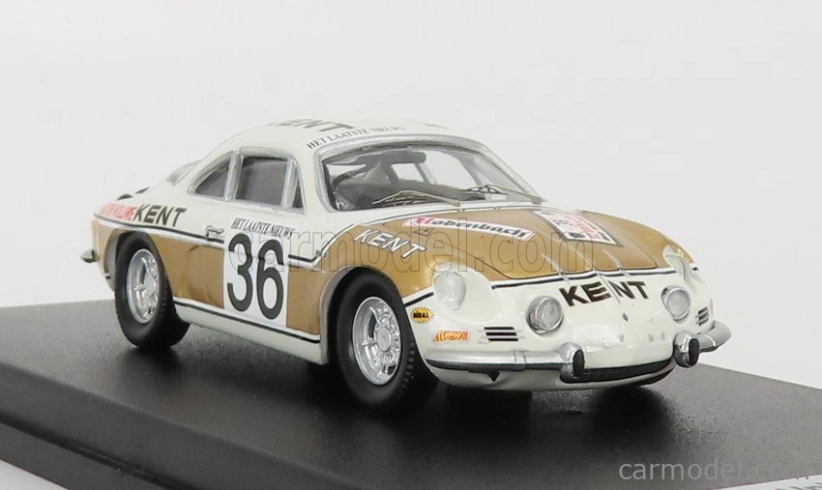 Trofeu Renault Alpine A110 N 36 Rally Ypres 1972 F.vandecaveye - W.plas 1:43 Bílé Zlato