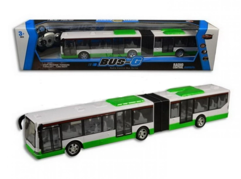 RC autobus kloubový, zelený