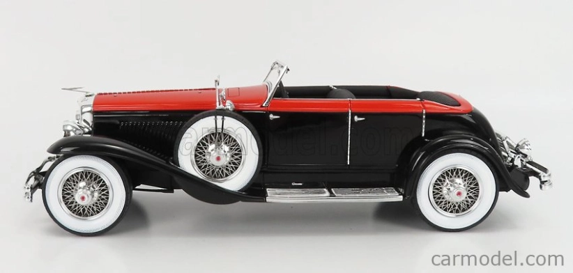 Modely v mierke Matrix Duesenberg J Riviera Phaeton By Brunn Cabriolet Open 1934 1:18 Black Orange