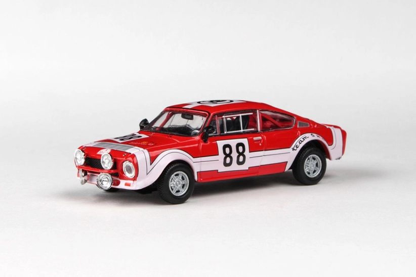 Abrex Škoda 200RS (1974) 1:43 – Rallye Šumava 1975 #88 Horsák – Motal