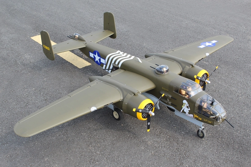 RC letadlo Mitchel B-25 2,41m (Zatahovací podvozek)