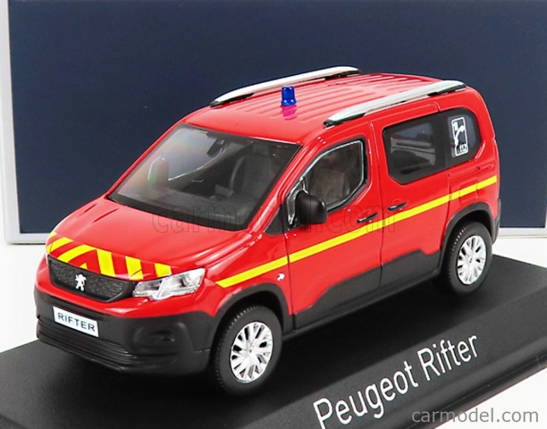 Norev Peugeot Rifter Pompiers 2019 1:43 Červeno-žltá