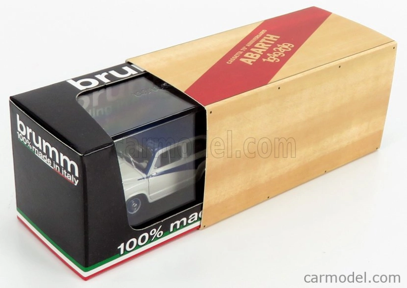 Brumm Fiat 600 750 Derivazione Abarth 1956 1:43 Šedomodrá