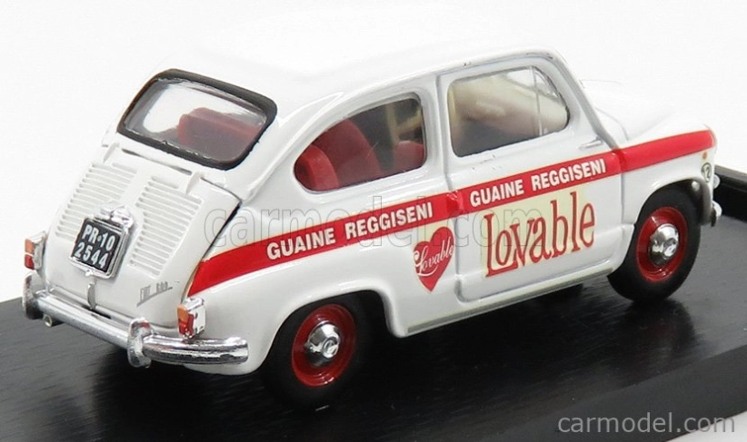 Brumm Fiat 600d - Abbigliamento Intimo Lovable 1965 1:43 Bielo-červená