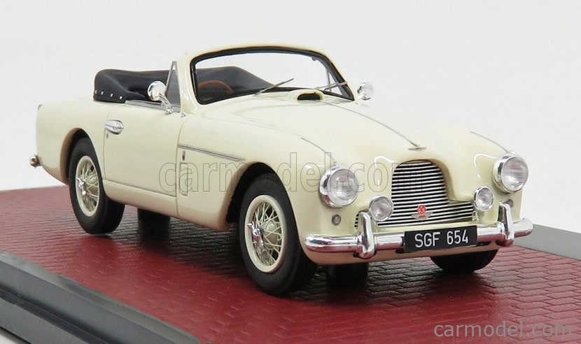 Matrix scale models Aston martin Db2/4 Mkii Dhc By Tickford Cabriolet Open 1955 1:43 Bílá