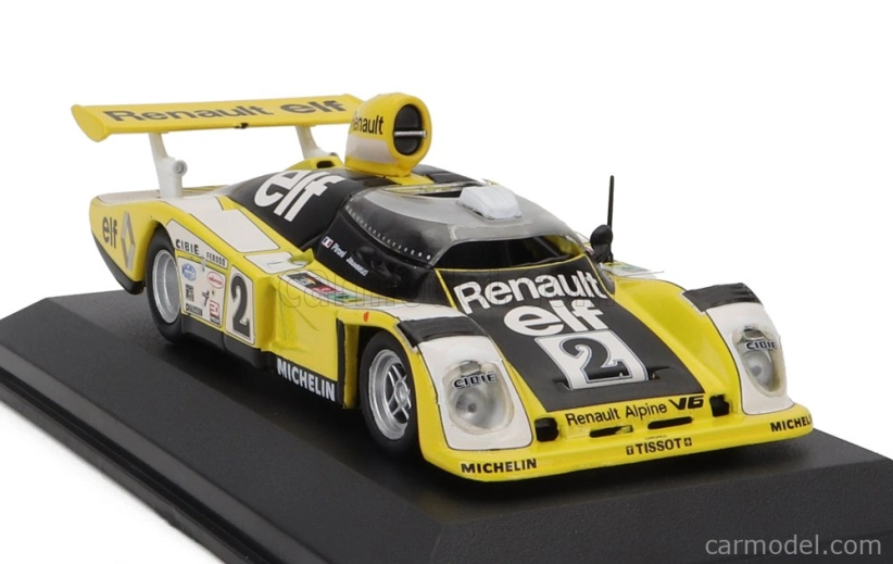 Edicola Renault Alpine A442b 2.0l Turbo V6 Team Renault Sport N 2 Víťaz 24h Le Mans 1978 Didier Pironi - Jean Pierre Jaussaud 1:43 Žltá Biela Čierna